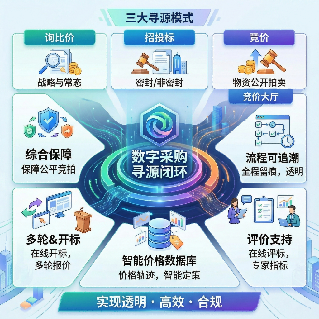 合规透明的寻源定价网概念图